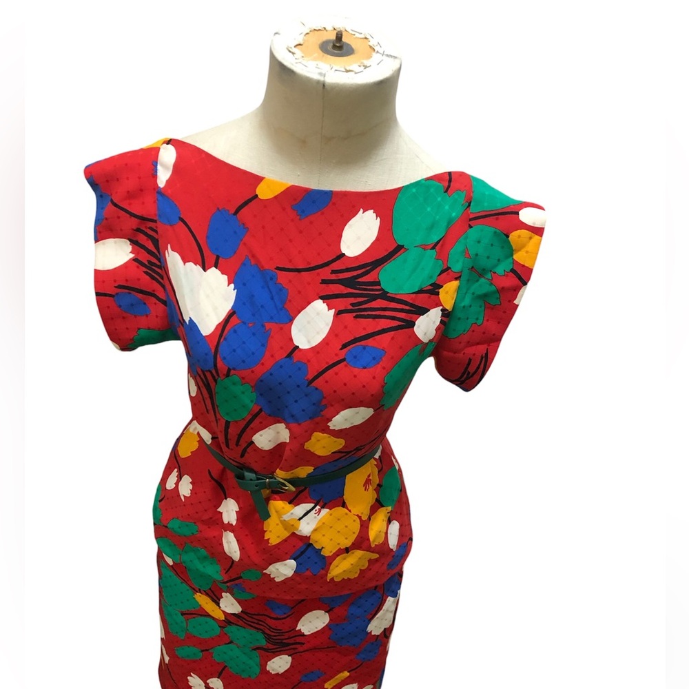 FINAL MARKDOWN Vintage Rainbow Color Block 2 pc. Set  XS Rare - Picture 2 of 10
